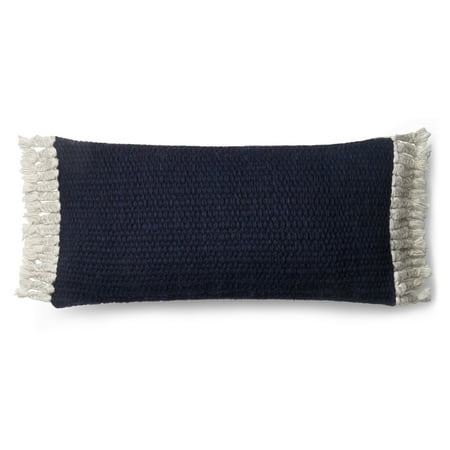 Loloi Rugs P0615 Navy Wool Throw Pillow Simple design and rich texture bring easy-going charm to the Loloi Rugs P0615 Navy Wool Throw Pillow. The playful fringe adds a finishing touch. You ll experience near-custom comfort  thanks to the selection of available fill options to choose from. Loloi Rugs With a forward-thinking design philosophy  innovative textures  and fresh colors  Loloi Rugs sets the standards for the newest industry trends. Founded in 2004 by Amir Loloi  Loloi Rugs has established itself as an industry pioneer and is committed to designing and hand-crafting the world s most original rugs. Since the company s founding  Loloi has brought its vision to an array of home accents  including pillows and throws. Loloi is proud to have earned the trust and respect of dealers and industry leaders worldwide  winning more awards in the last decade than any other rug company.