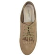 thumbnail image 4 of Women Shoes Lace Up Flats Almond Toe Tassel Boyfriend Oxford Style MASIE-51 Suede Taupe Beige Khaki 8.5, 4 of 4