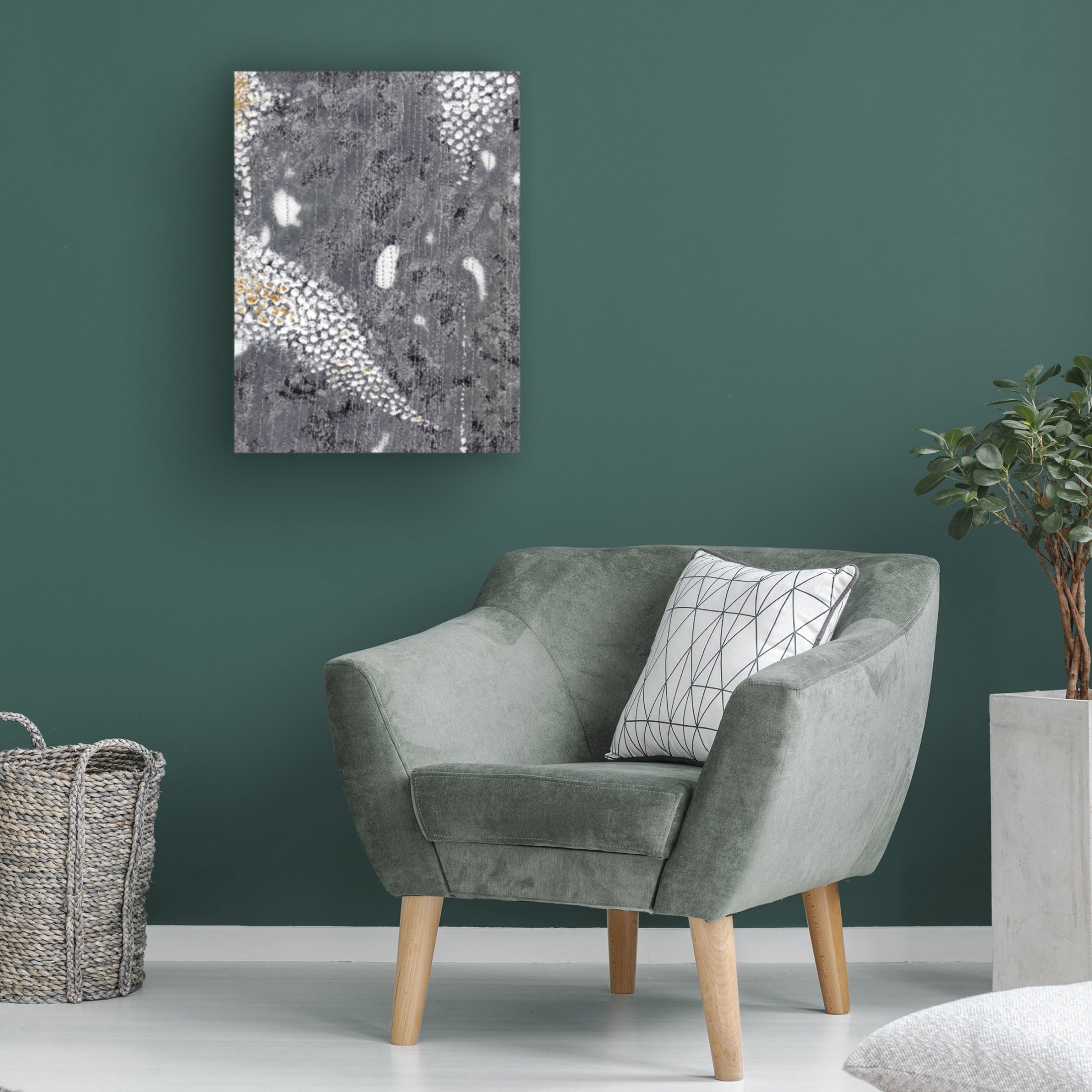 Canvas Wall Art - Maliq 'Stone 2' Wall Art for Living Room, Bedroom, or Office Décor by Trademark Fine Art - 18 x 24 Inches