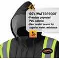 thumbnail image 2 of Pioneer Waterproof Lightweight Safety Rain Suit  - Color:  Black  - Size: 2XL, 2 of 7