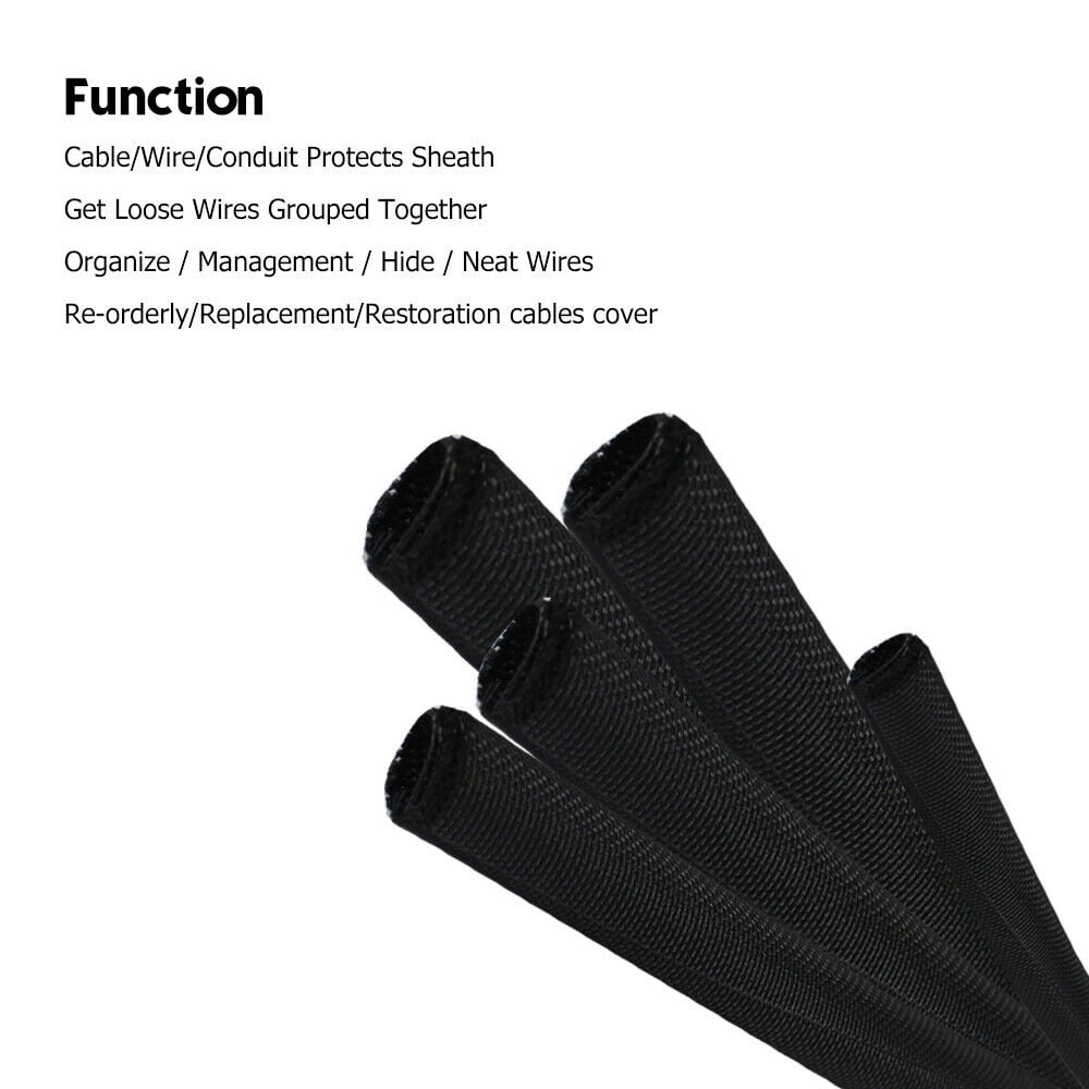 Car Elements Braided Split Wire Loom 20 Cable Sleeve Singapore | Ubuy