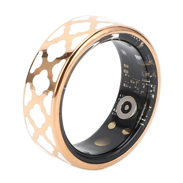 Smart Smart Ring with Charging Case APP Display Screen IP68 Water Resistant Multiple Sports Modes Smart Fitness Ring for Daily Use