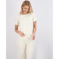 thumbnail image 4 of 2 Pack: Women’s Cozy Short-Sleeve PJ Top with Capri Pants - Pajama Lounge & Sleepwear Set (Available In Plus), 4 of 6