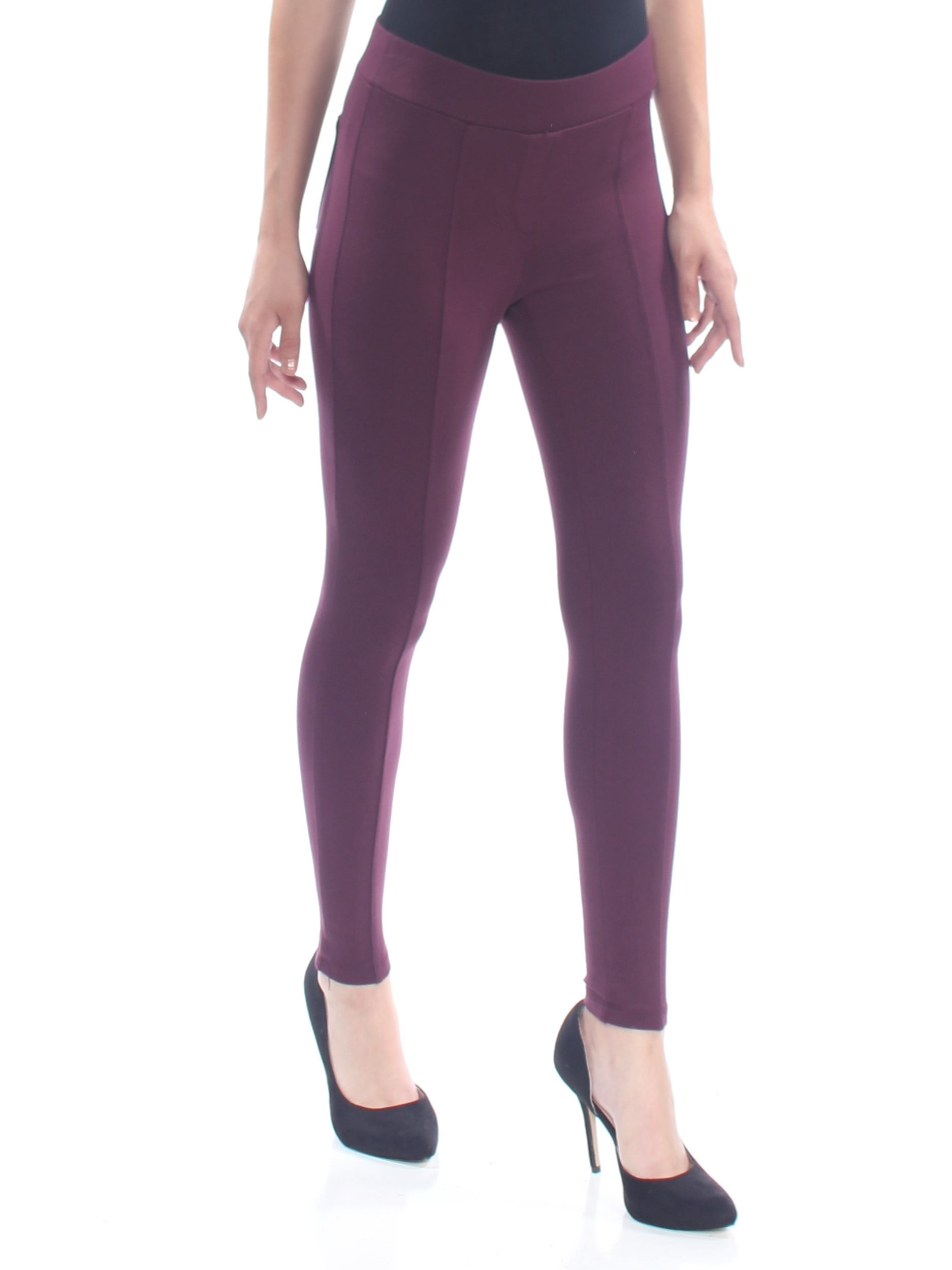 1042 Burgundy Skinny Casual Pants 