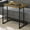 5#Brown,Wood, variant on Cement and Black Snack Table,Cement Grey Wood Furniture Primary Living Space Tables