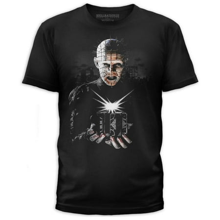 Hellraisers Christmas Hellraiser- Pinhead with the Lament Configuration Apparel T-Shirt - Black ()