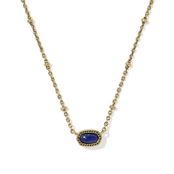 Collar Mini Elisa Kendra Scott en Lapislázuli Azul con Baño de Oro