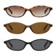 thumbnail image 1 of Lentes de Sol NULOOQ Retro Ovalados con Forma de Ojo de Gato para Mujer, Tendencia Y2K, Paquete de 3, 1 of 6