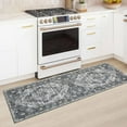 thumbnail image 2 of CAROMIO 2' x 6' Runner for Hallway Boho Vintage Rug Non Slip Throw Rugs Floral Bedroom Rug, Gray, 2 of 5
