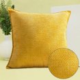 thumbnail image 4 of Paquete de 2 fundas de almohada decorativas de color crema de 18 x 18 pulgadas, fundas de cojín de chenilla suave para sofá, fundas de cojín navideñas de estilo rústico para el hogar, 4 of 5