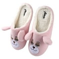 thumbnail image 2 of Aerusi Toddler Flopsy Teddy Bear Indoor Slippers, 2 of 5