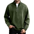 thumbnail image 3 of Quarter Zip Pullover Men 2026 Fall Winter Long Sleeve Retro Western Cowboy Casual Stand Collar Pullover Sweatshirt, 3 of 5