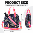 thumbnail image 7 of Waterproof Pickleball Paddle Bag for Men and Women, Large Capacity Tennis Bag with Adjustable Shoulder Strap and Zippered Paddle Compartment,M2, 7 of 7
