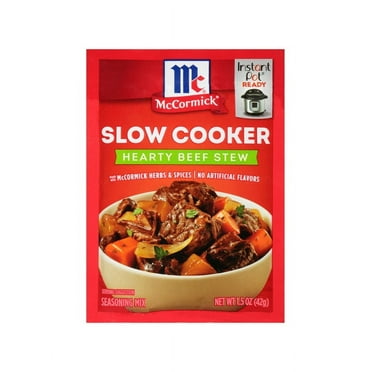 Pack of 2 McCormick Slow Cooker Hearty Beef Stew Seasoning Mix, 1.5 oz Envelope
