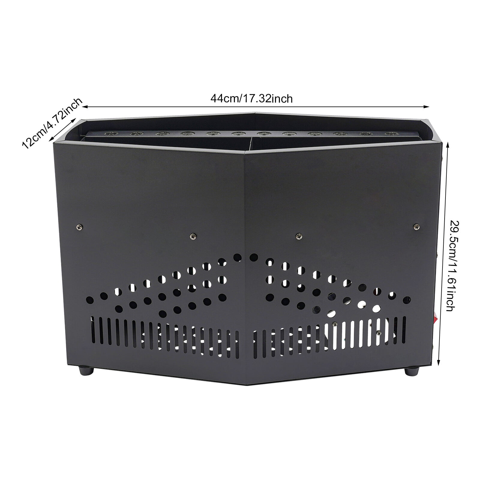5.91ft LED Flame Lamp Stage Lights, 130W fire Atmosphere Lamp, for Stage DJ Party Lighting Christmas Nightclub, Black