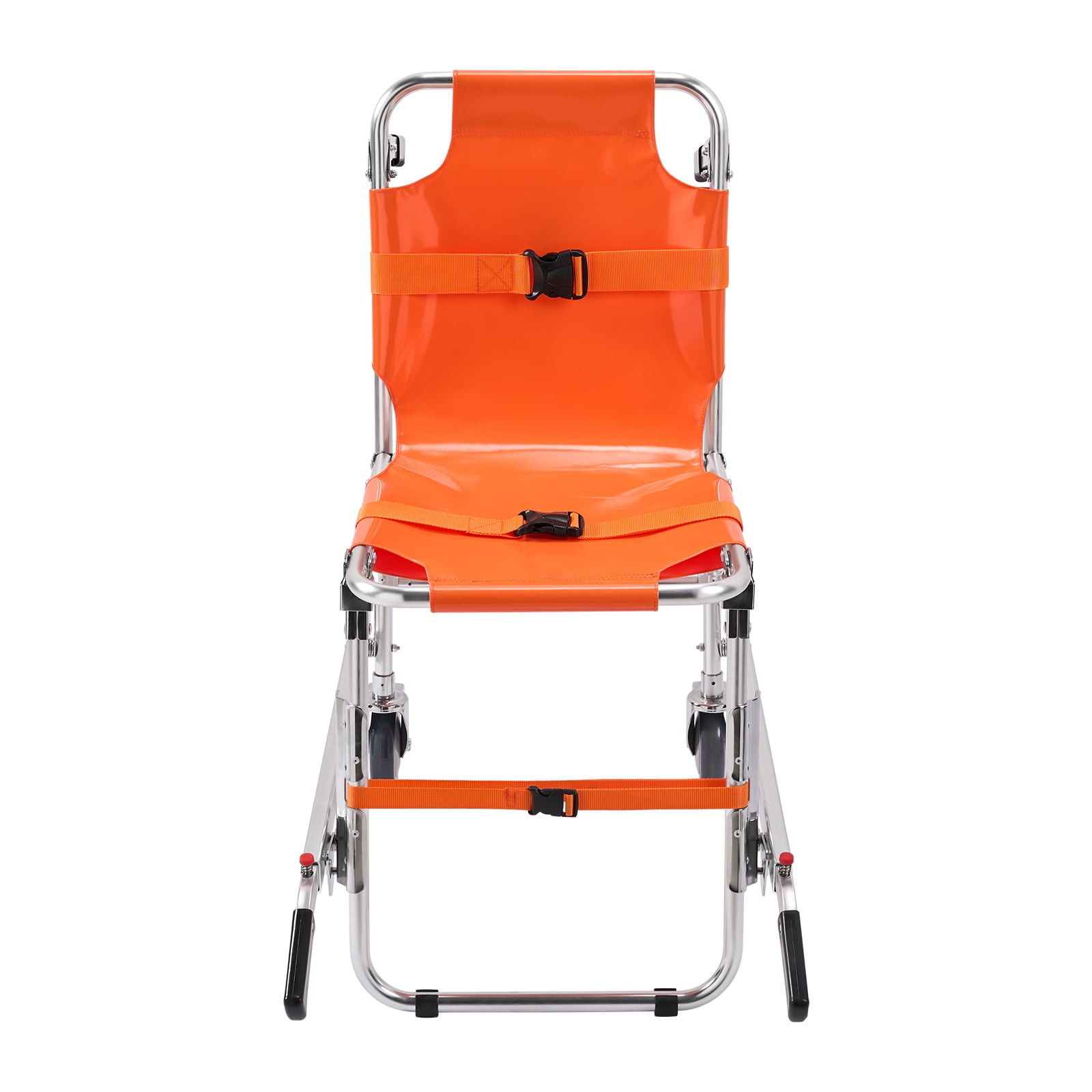 KFFKFF EMS Stair Seating, Supports up to 350 lbs, Collapsible Aluminium Emergency Stairway Mobility Aid with Dual Wheels, Compact Stair Elevating Seat for Paramedic Firefighter Evacuation Purposes