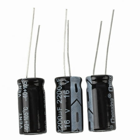 

3 x 2200UF 16V 105C Radial Electrolytic Capacitor 10x20mm