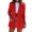 ZY1 Red, variant on Women'S Long Sleeve Double Blazer Casual Fashion Jacket Coat