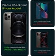 thumbnail image 2 of Pour iPhone 12 Pro Max Objectif Protecteur Bling Diamant, HD ClearAlloy Caméra Protection Couvercle, Conception Unique, Cas Amical, Preuve de Rayures (Diamant Noir), 2 of 5