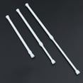 thumbnail image 5 of 4pcs Extendable Curtain Rod Adjustable Spring Loaded Curtain Pole Telescopic Closet Rail Poles for Bathroom Bedroom Home Supplies 11. 8- 20 Inches, 5 of 6
