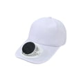 thumbnail image 2 of Gorra De Ventilador Solar De Poliéster Gorra con ventilador solar para adultos,batería de 650 mAh y ajuste de 360°,color blanco,ideal para la protección solar en verano (1 unidad). Rkxzt, 2 of 8