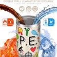 thumbnail image 3 of 30 Oz Tumbler Football Physical Education Teacher Tumbler with Lid and Straw, Birthday Gift Cup for Friend Women Men Coffee Travel Mug Thanksgiving Day Halloween Christmas Gift Water Bottle, 3 of 7