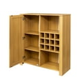 thumbnail image 4 of HQZX Rattan Storage Cabinet with 2 Adjustable Shelves,Dining Cabinet,Wine cabinet for Living Room, 4 of 12