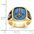 thumbnail image 5 of 14K Yellow Gold Ring Band Themed Men's Masonic, Size 5, 5 of 5