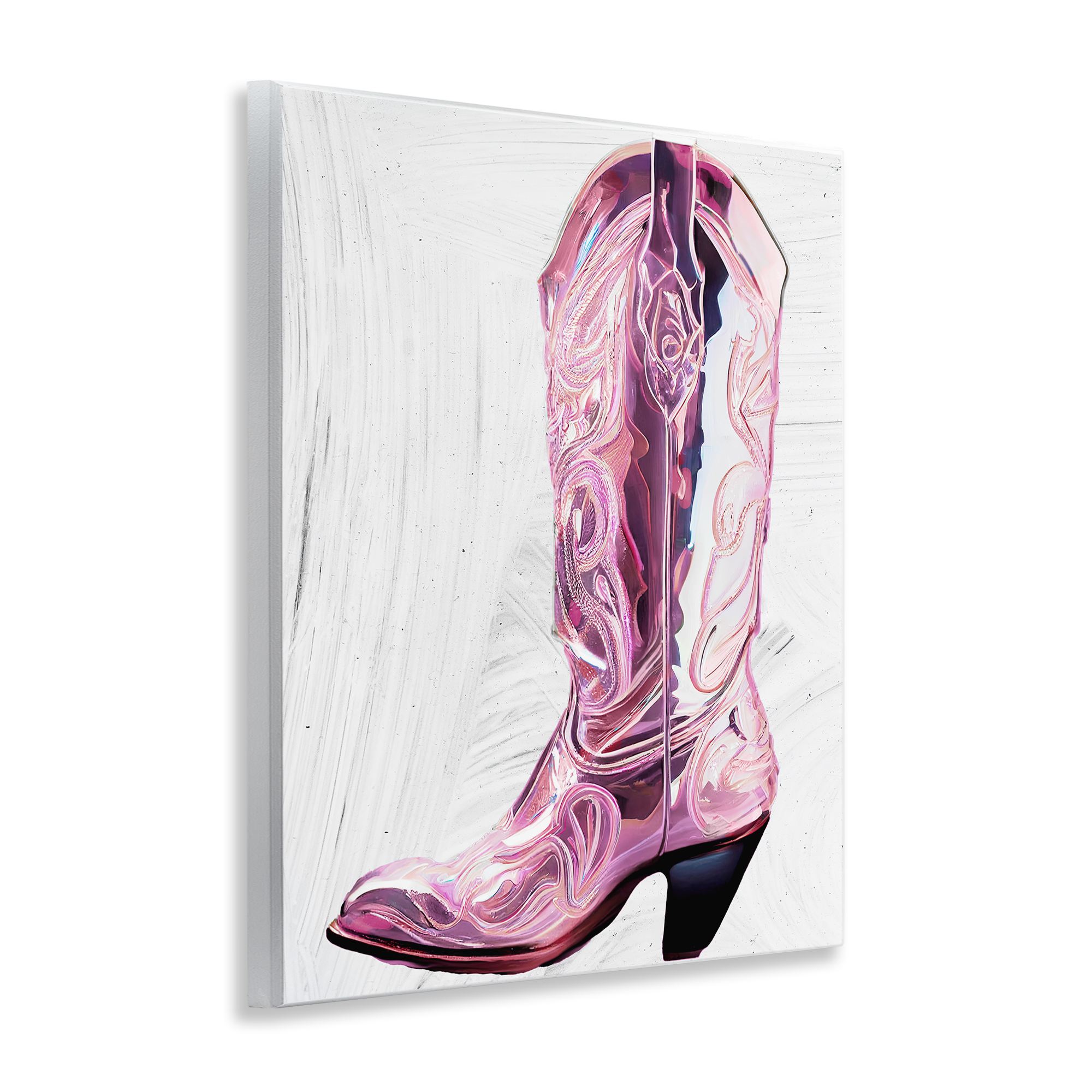 Cowgirl Cinderella's Boot Wall Plaque Art, design by Sasha
