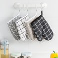 thumbnail image 2 of Gants de Cuisson en Coton et en Lin Gants d'Isolation Thermique en Micro-Ondes, 2 of 9