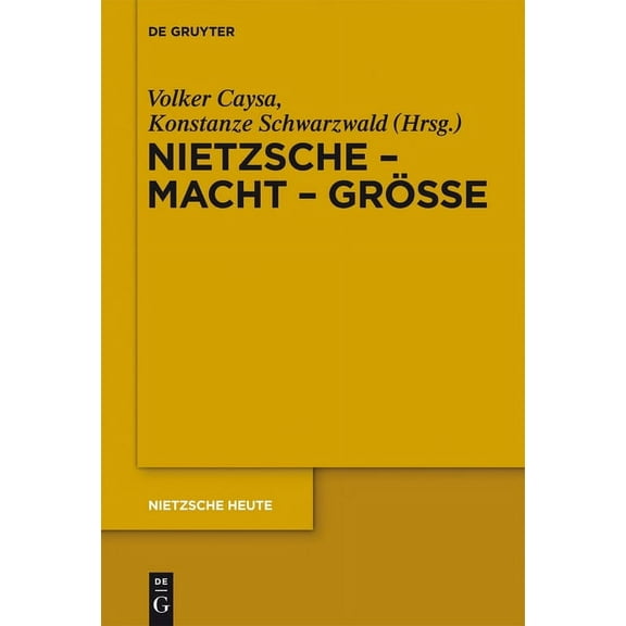 Nietzsche Heute Nietzsche - Macht - GröÃe, Book 2, (Hardcover)