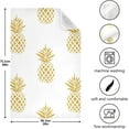 thumbnail image 4 of Kitchen Towels Golden Pineapples Pattern Pattern Cleaning Towel Absorbent Hand Towels Tea Towels for Home Restaurant Dish Clean 28" x 18", 6PCS, 4 of 7