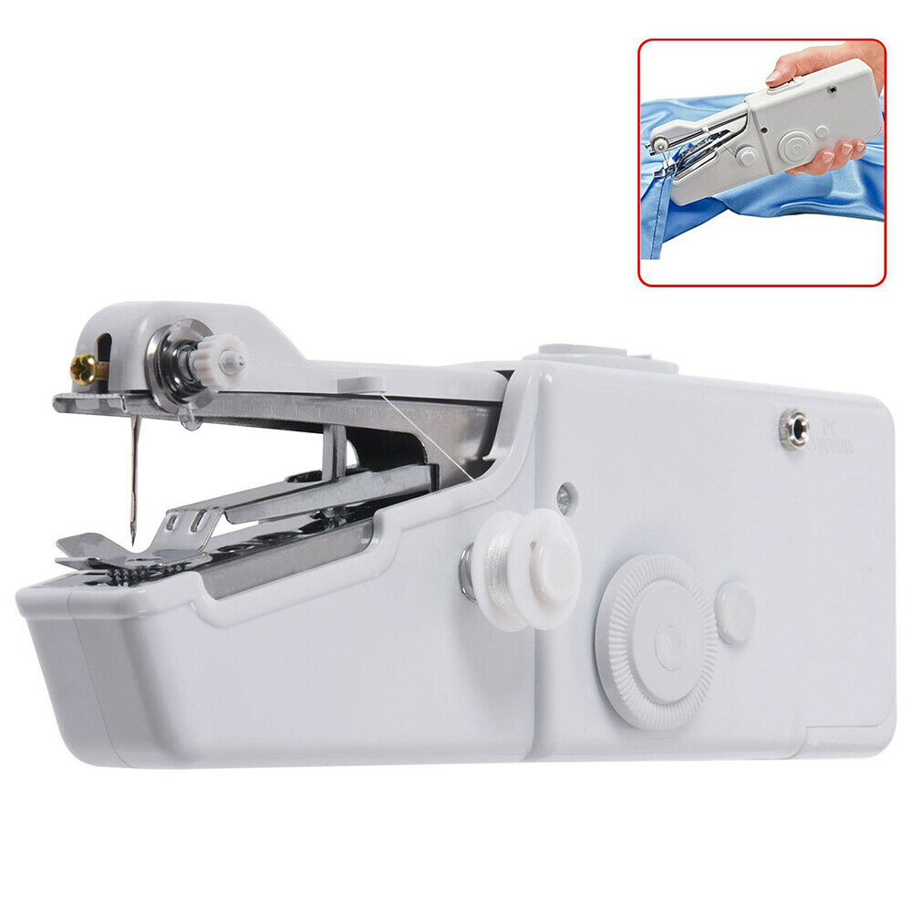Mini Portable Sewing Machine for DIY Projects Quick Fixes Sewing Curtains, Aprons, Handkerchiefs, Pillowcases