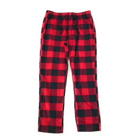 Hollister - Hollister Mens Flannel Pajama Pants X-Large Red Black Plaid ...
