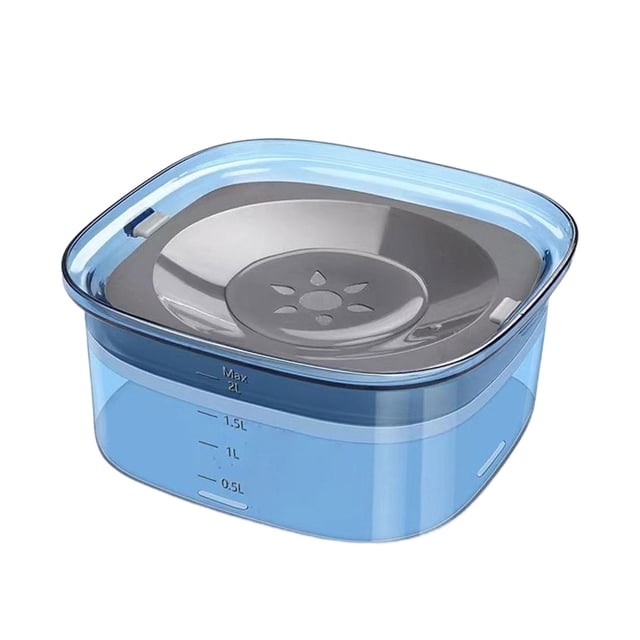 Tazón de Agua Yuyangstore Alimentador de Agua para Perros 2L Azul
