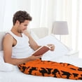 thumbnail image 5 of Gukieu Halloween Bats Print Men's Home Trousers, Elastic Drawstring Home Pajamas Clothing Suitable for Adult Men-Small, 5 of 6