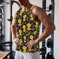 thumbnail image 5 of Gukieu Ducks Print Men's Quick Dry Fitness Vest, Round Neck Sleeveless Fitness Bodybuilding Top-X-Large, 5 of 7