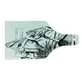 thumbnail image 2 of Alice in Wonderland Cutting Board, Black and White Alice Looking Through Curtains Hidden Door Adventure, Tempered Glass Cutting and Serving Board, Wine Bottle Shape, Black White, by Ambesonne, 2 of 5
