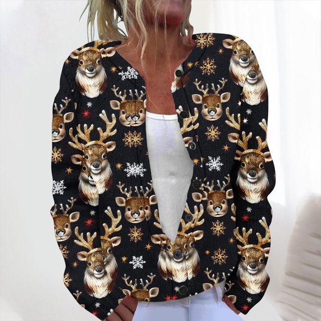 LOVZFMLL Vestes pour Femmes Mode Blouse Imprimée Manches Longues Sweat à Capuche