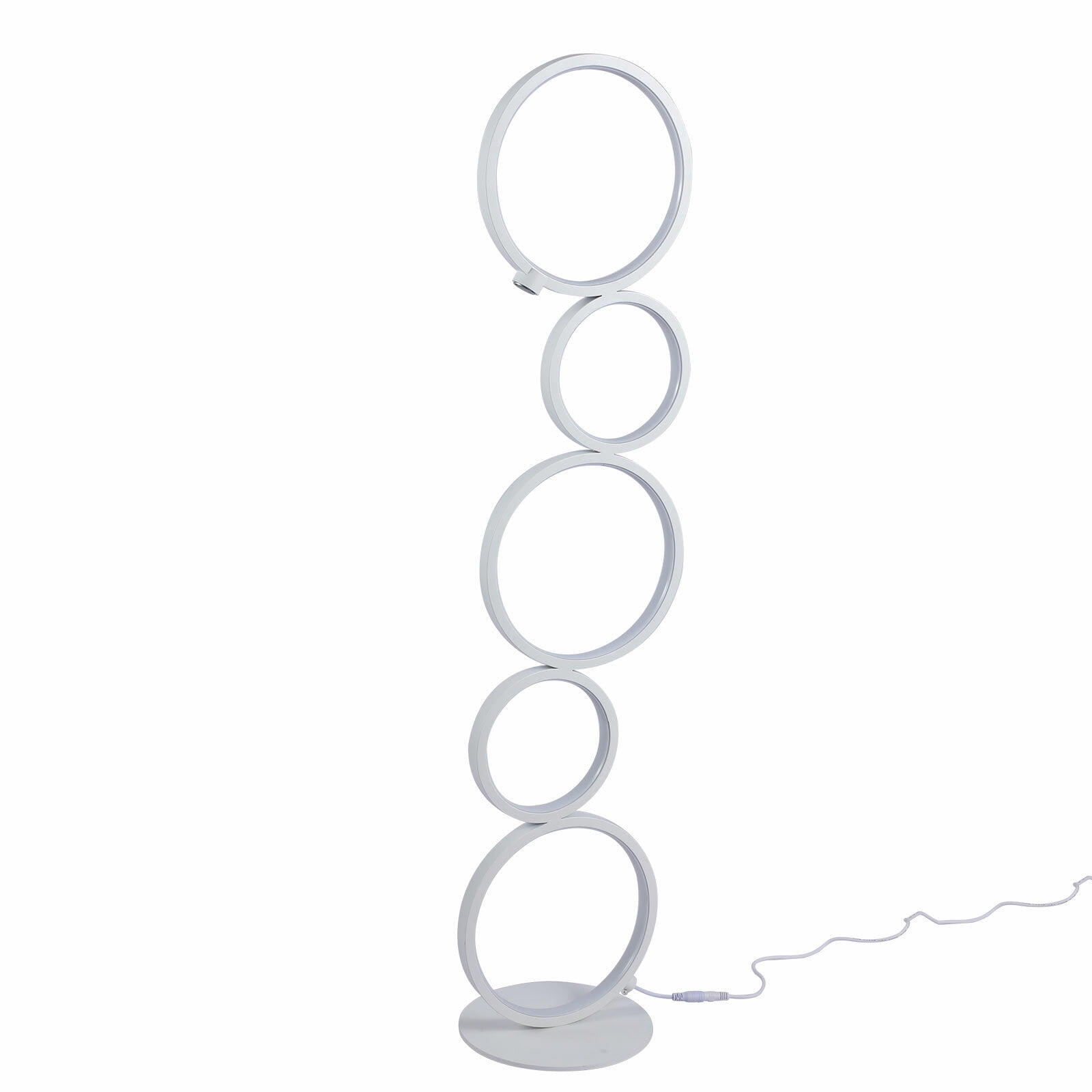Modern 24W LED Floor Lamp with Dimmable Brightness for Living Room