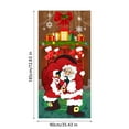 thumbnail image 2 of DcGZvy Christmas Front Door Cover 35.43*72.83in Christmas Door Decorations Hanging Decora For Use Party Office Door Xmas Decorations Clearance, 2 of 5