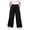 Black, variant on Xyant Girls Hiking Pants Kids Elastic Waist Wide Leg Cargo Pants Y2K Street Baggy Trousers with Pockets 5-16 Years (Yellow,7-8 Years)