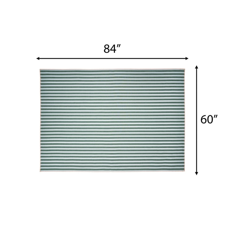 Beautiful by Drew Barrymore Tablecloth, Yarn-Dyed Stripe photo 4