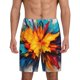 thumbnail image 1 of Fotbe Colorful Paint Print Pantalones Cortos de Pijama para Hombre, Ropa de Dormir, Pantalones de Pijama Cortos para Hombre-XX-Large, 1 of 6