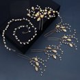 thumbnail image 2 of IKemiter 1 Set Handmade Simple Hairpin Set Geometry Glass Rhinestone Personality Headwear Women Bride Hair, 2 of 8