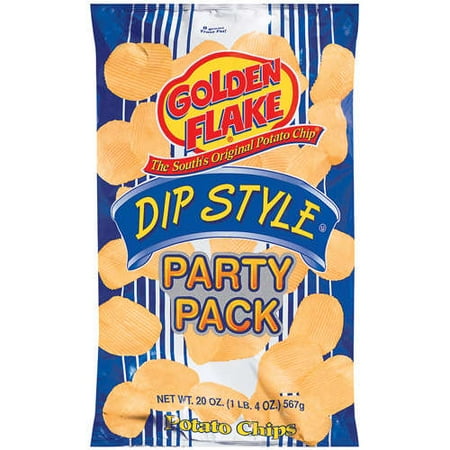 Golden Flake: Golden Flake Dip Style Party Pack Potato Chips, 17.5 Oz
