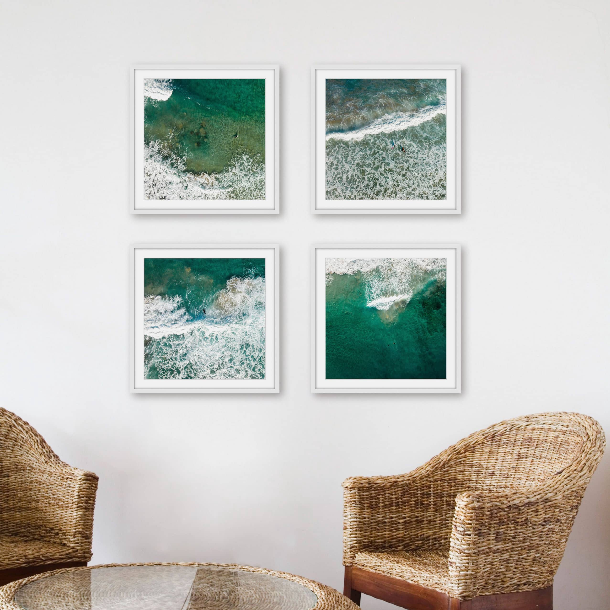 Splashing Surf Quadriptych