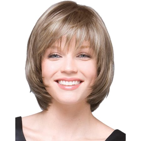 Short s For Women Synthetic Short Blonde Bob Straight with Fringe