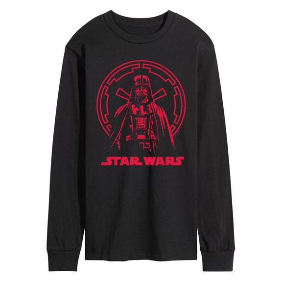 Star Wars - Red Silhouette Darth Vader Men's Long Sleeve Graphic T-Shirt
