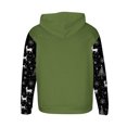 thumbnail image 4 of Sudadera con capucha para hombre, estilo casual, con cuello redondo, estampado, manga larga, blusa de poliéster, 4 of 5